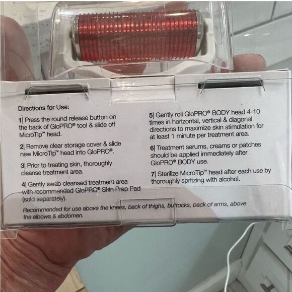 BeautyBio GloPRO Body MicroTip Attachment in red- new in box - Picture 4 of 6